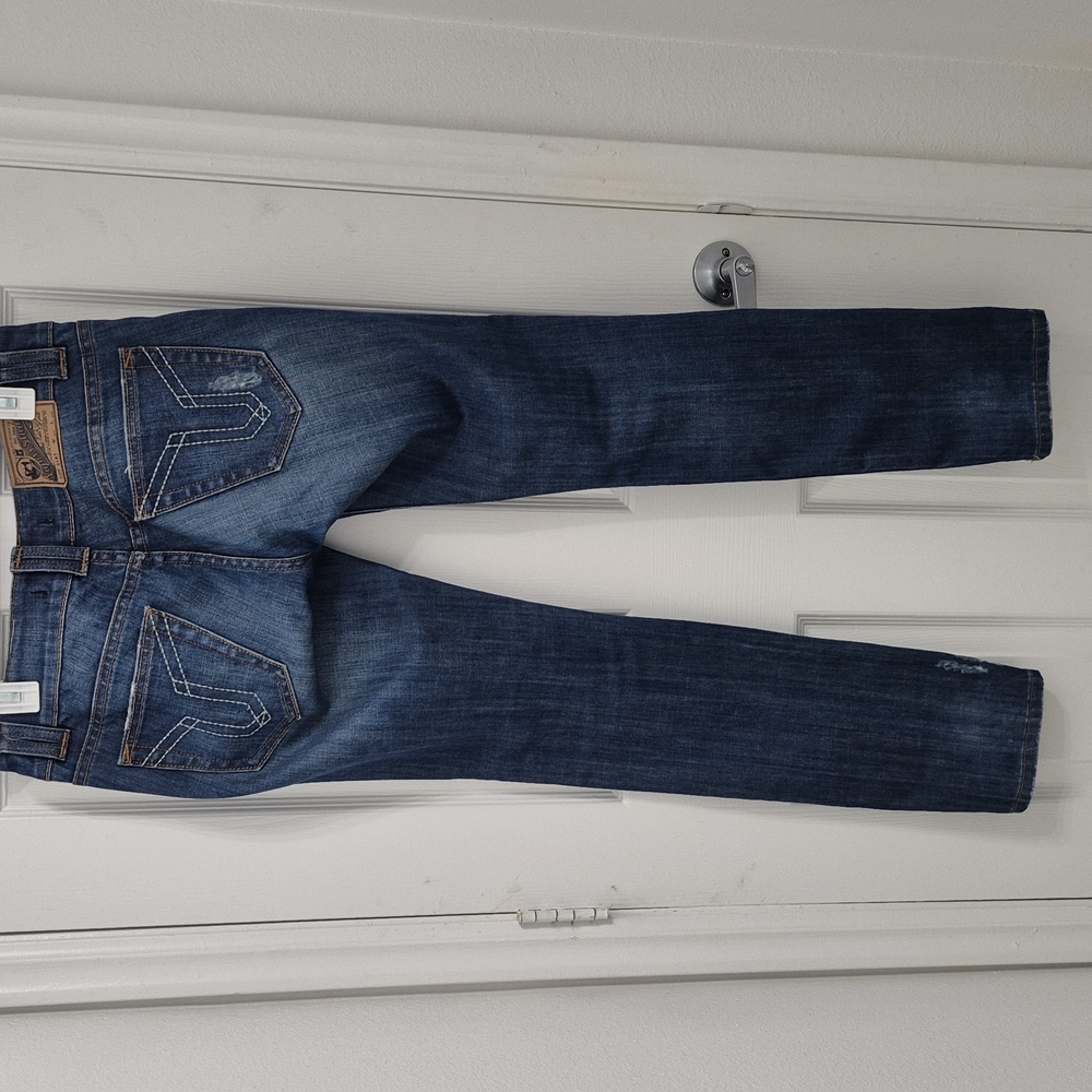 Vigoss Studio Straight Blue Jeans Size 7-8/29 - Picture 2 of 5